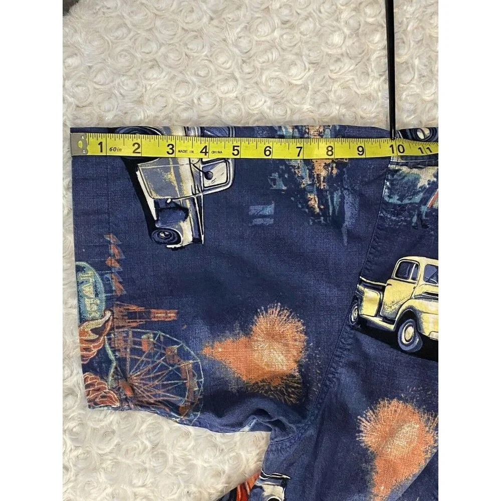Bit & Bridle Vintage Classic Pick Up Trucks Print Button Up Shirt Mens Size L - Picture 8 of 12